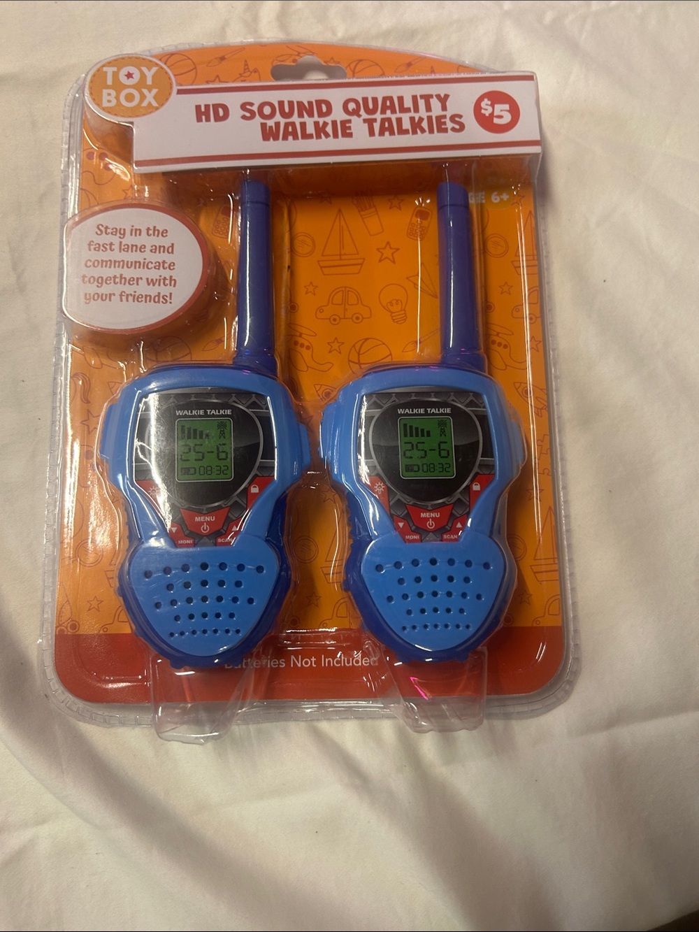 Blue HD Sound Quality Walkie Talkies - Twin Pack